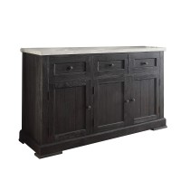 Nolan Server In White Marble & Salvage Dark Oak 72847(D0102H7C0Cp)