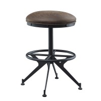 Acme Zangief Counter Height Stool, Salvaged Brown & Black Finish 73992(D0102H7C0Jj)