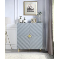 Acme Gaines Accent Cabinet In Gray High Gloss Finish Ac01032(D0102H7C1Ct)