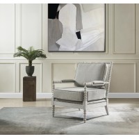 Acme Saraid Accent Chair, Gray Linen & Light Oak Finish Ac01164(D0102H7C1Px)