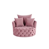 Acme Zunyas Accent Chair Wswivel, Pink Velvet Ac00291(D0102H7C1Xp)