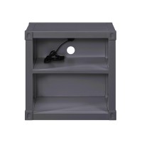 Acme Cargo Nightstand (Usb), Gunmetal 35922(D0102H7C20X)