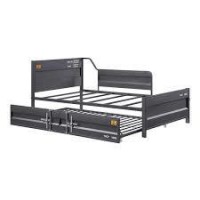 Acme Cargo Daybed & Trundle (Twin Size), Gunmetal (1Set1Ctn) 39885(D0102H7C23J)