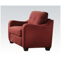 Cleavon Ii Chair In Red Linen 53562(D0102H7C2Up)