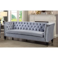 Acme Honor Sofa In Blue-Gray Velvet 52785(D0102H7C2W2)