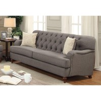 Acme Alianza Sofa W2 Pillows In Dark Gray Fabric 53690(D0102H7C2W6)