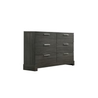 Acme Lantha Rectangular Wood Dresser With 6 Drawers In Gray Oak
