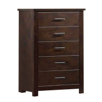 Acme Panang 5 Drawers Chest In Mahogany