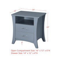 Acme Colt Nightstand In Gray Finish Ac00382(D0102H7Cb48)