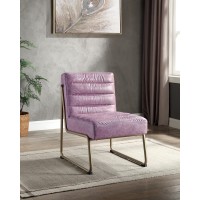 Acme Loria Accent Chair In Wisteria Top Grain Leather Ac00657(D0102H7Cbc8)