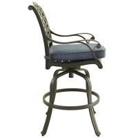 Bar Stool, Navy Blue, Set Of 2(D0102H7Cbqt)