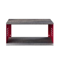 Acme Cargo Accent Table Wwall Shelf In Red Ac00361(D0102H7Cbuj)