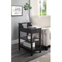 Slayer Side Table (Usb Charging Dock) Black 97739(D0102H7Cc7T)