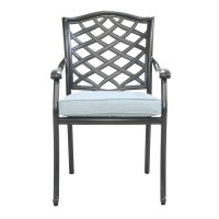 Dining Arm Chair, Light Blue, Set Of 2(D0102H7Ccm2)