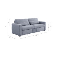 Acme Rogyne Storage Sofa, Gray Linen 51895(D0102H7Cg2P)