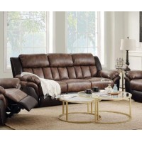 Acme Jaylen Sofa (Motion), Toffee & Espresso Polished Microfiber 55425(D0102H7Cg86)