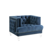Acme Ansario Chair, Blue Velvet 56457(D0102H7Cgf8)
