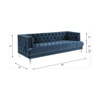 Acme Ansario Sofa, Blue Velvet 56455(D0102H7Cgfj)