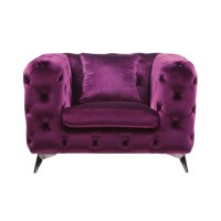 Acme Atronia Chair - - Purple Fabric