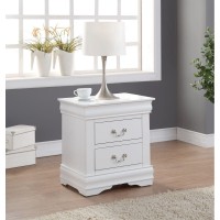 Acme Louis Philippe Nightstand In White 23833(D0102H7Ci46)
