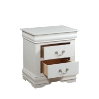 Acme Louis Philippe Nightstand In White 23833(D0102H7Ci46)