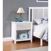 Connelly Nightstand Whiterockport Gray(D0102H7Ci68)