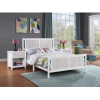 Connelly Full Bed Whiterockport Gray(D0102H7Ci6J)