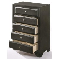Acme Soteris 5 Drawer Chest In Antique Gray
