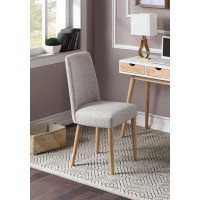 Taylor Chair With Natural Legs And Gray Fabric(D0102H7Cifp)