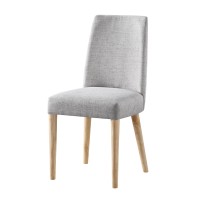 Taylor Chair With Natural Legs And Gray Fabric(D0102H7Cifp)