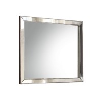 Acme Voeville Ii Rectangular Mirror In Silver