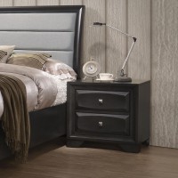 Acme Soteris 2 Drawer Nightstand In Antique Gray