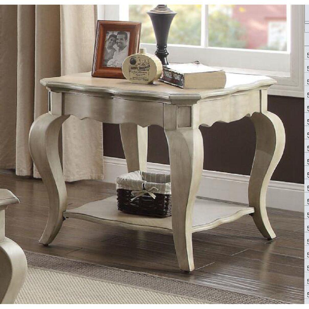 Acme Chelmsford End Table - - Antique Taupe