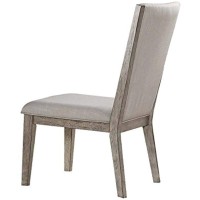 Acme Rocky Side Chair (Set-2) In Fabric & Gray Oak 72862(D0102H7Cl46)