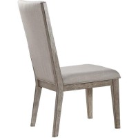 Acme Rocky Side Chair (Set-2) In Fabric & Gray Oak 72862(D0102H7Cl46)