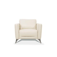 Acme Malaga Chair, Cream Leather 55007(D0102H7Cq7J)