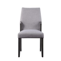 Acme Bernice Side Chair (Set-2), Fabric & Gray Oak (2Pc1Ctn) 72292(D0102H7Cqd6)