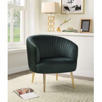 Acme Sigurd Accent Chair, Velvet & Gold 59890(D0102H7Cqup)