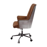 Salvol Office Chair Sahara Leather & Aluminum 93176(D0102H7Cv18)