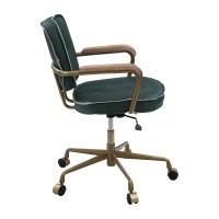 Acme Siecross Office Chair, Emerald Green Leather 93171(D0102H7Cv7J)