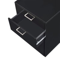 Acme Coleen File Cabinet, Black High Gloss & Chrome 92450(D0102H7Cv96)