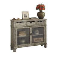 Vernon Console Table In Weathered Gray 90286(D0102H7Cv9T)