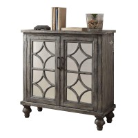 Acme Velika Console Table In Weathered Gray 90284(D0102H7Cvxx)