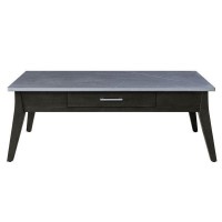 Acme Zemocryss Coffee Table, Sintered Stone Top & Dark Brown Finish Lv00608(D0102H7J07P)