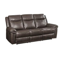 Acme Lydia Motion Sofa, Brown Leather Aire Lv00654(D0102H7J0Hp)