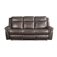 Acme Lydia Motion Sofa, Brown Leather Aire Lv00654(D0102H7J0Hp)