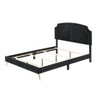 Acme Zeena Queen Bed, Black Velvet Bd01176Q(D0102H7Jai8)