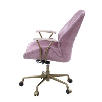 Acme Hamilton Office Chair In Pink Top Grain Leather Of00399(D0102H7Jjn8)
