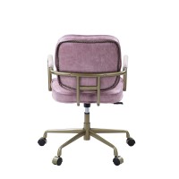 Acme Siecross Office Chair In Pink Top Grain Leather Of00400(D0102H7Jjtp)