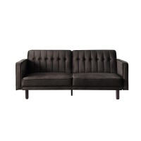 Acme Qinven Adjustable Sofa , Dark Brown Velvet Lv00086(D0102H7Jl0J)